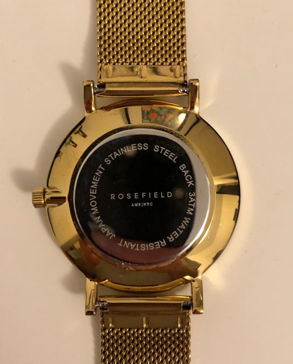 Rosefield Tribeca Gold Mesh Watch